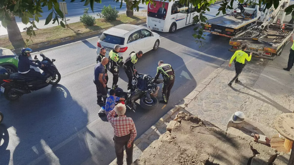 Bodrum’da Motosikletli Polise Tekme